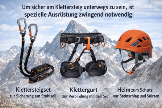 Klettersteig Ausrüstung